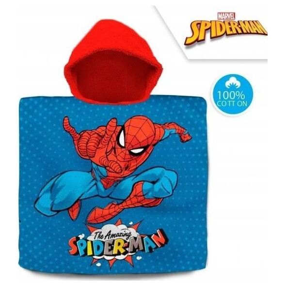 Kids Euroswan Ręcznik ponczo 60x120cm bawełniany Spiderman SPM-D37B Kids Euroswan