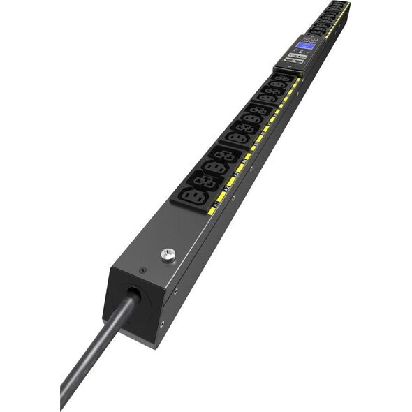 Eaton G4 Rack PDU měřené, 0U, 22,5U, vstup C20, 3m kabel, 1ph, 3,7kW, 16A, 200-240V, 24 zásuvek (12)C13, (12)C39