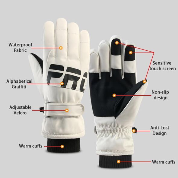 Techsuit Ladies Ski Gloves, M - Techsuit (OG104) - Black 5949419267404 έως 12 άτοκες Δόσεις