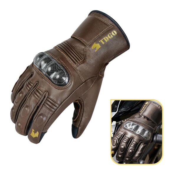 Techsuit Men's Motorcycle Gloves, XL - Techsuit (OG106) - Brown 5949419267442 έως 12 άτοκες Δόσεις