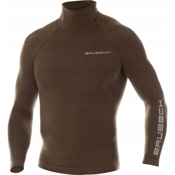 Brubeck LS14200 Bluza męska RANGER WOOL khaki XL