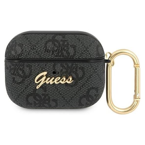 Guess Etui ochronne GUAP4GSMK 4G Script Metal Collection do AirPods Pro szare