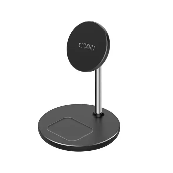 Tech-Protect QI15W-A39 2in1 Magnetic MagSafe Wireless Charger Black