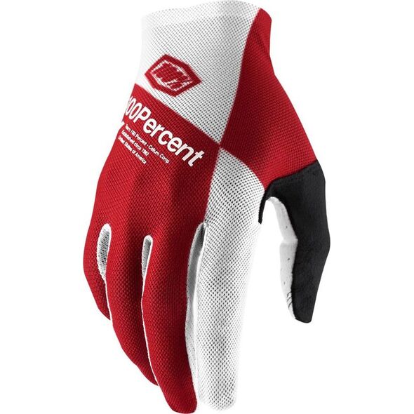 100% Rękawiczki 100% CELIUM Glove cherry silver roz. S (długość dłoni 181-187 mm) (NEW)