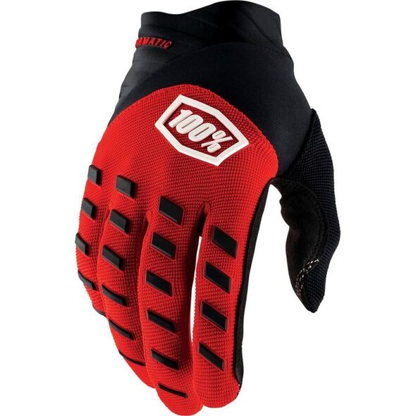 100% Rękawiczki 100% AIRMATIC Glove red black roz. S (długość dłoni 181-187 mm) (NEW)