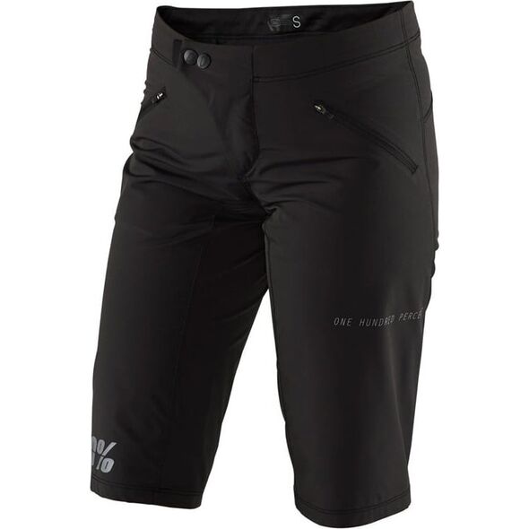 100% Szorty damskie 100% RIDECAMP Womens Shorts black roz. S (NEW 2021)