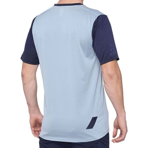 100% Koszulka męska 100% RIDECAMP Jersey krótki rękaw light slate navy roz. S (NEW 2021)