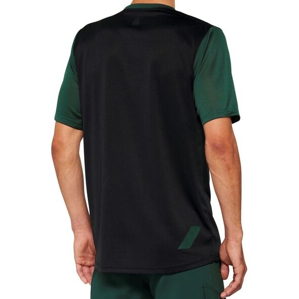 100% Koszulka męska 100% RIDECAMP Jersey krótki rękaw black forest green roz. S (NEW 2022)