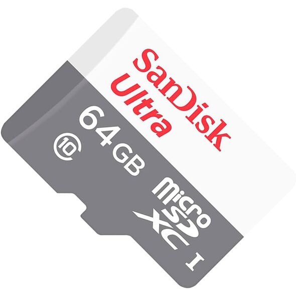 SanDisk Memory Card, 64GB, MicroSDXC - SanDisk (SDSQUNR-064G-GN3MA) - White 0619659185060 έως 12 άτοκες Δόσεις