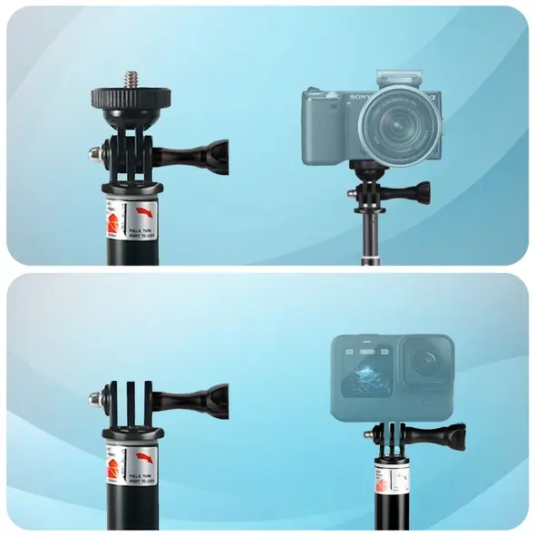 Tech-Protect GA100 Monopad & Selfie Stick GOPRO / DJI Black