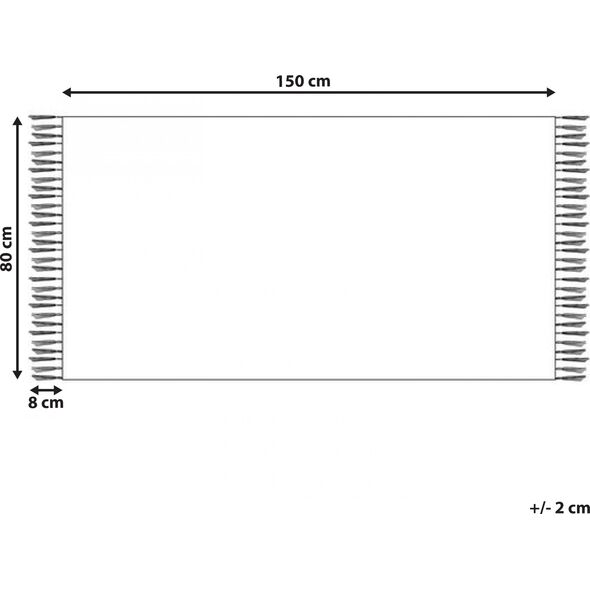 Beliani Dywan wełniany kilim 80 x 150 cm wielokolorowy LUSARAT Lumarko!