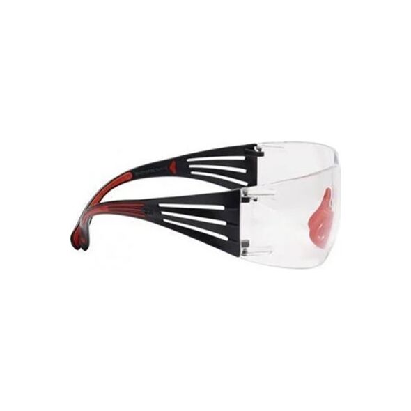 3M 3M 7100148026, Safety goggles, Grey, Red, Transparent, Polycarbonate (PC), Polycarbonate, Box