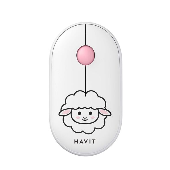 Havit Wireless Mouse 2.4GHz, 1600 DPI, ABS, PC- Havit (MS75GT Pro) - White 6939119005719 έως 12 άτοκες Δόσεις