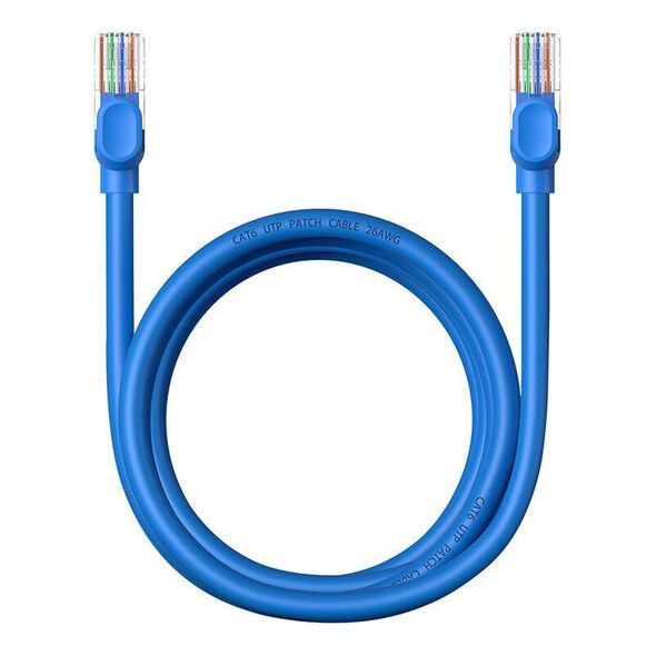 Round Cable Baseus Ethernet RJ45, Cat.6, 2m (blue) 6932172637132