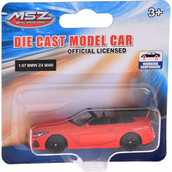 1PUNKT Metalowe autko licencjonowane BMW Z4 M40i 1:57 resorówka resorak ZA5061