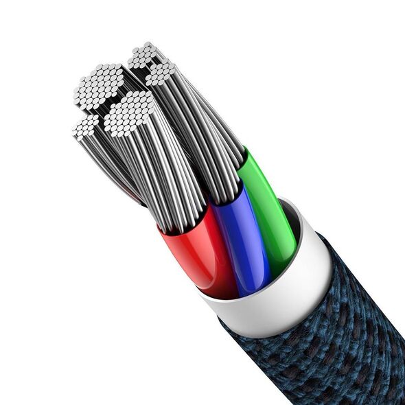 Baseus High Density Braided Cable Type-C to Lightning, PD,  20W,  2m (blue) 6953156231962