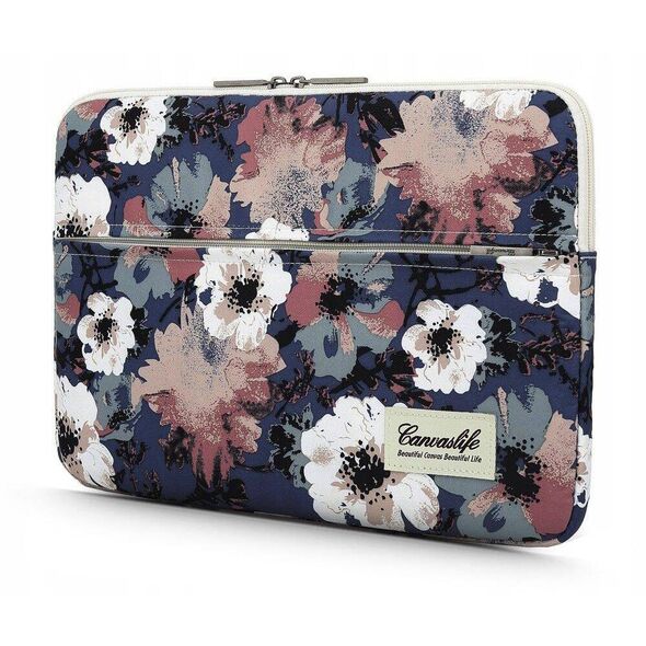 Case Canvaslife Sleeve Laptop 13" - 14" Blue Camellia pattern 5906735412055