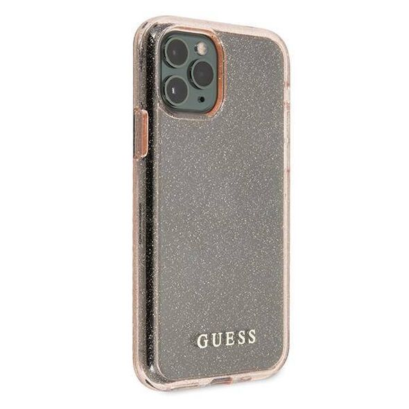 Original Case IPHONE 11 PRO MAX Guess Hard Case Glitter (GUHCN65PCGLPI) pink 3700740476062