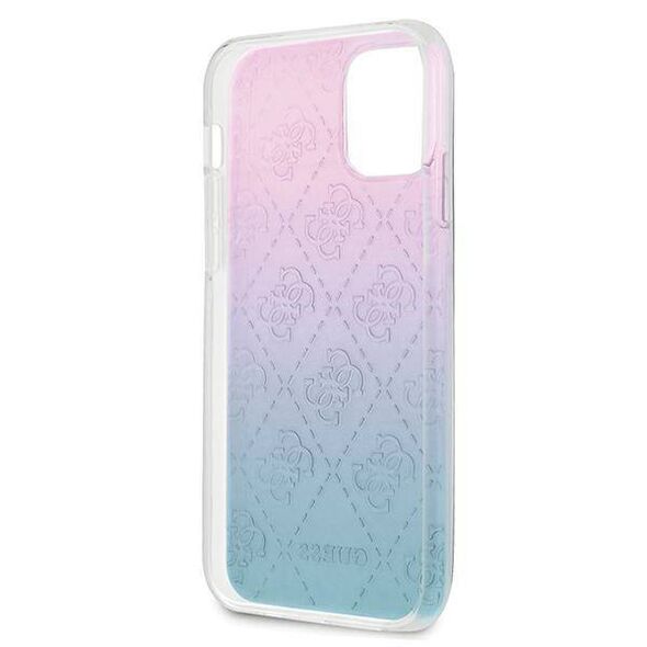 Original Case IPHONE 12 MINI Guess Hardcase 4G 3D Pattern Collection (GUHCP12S3D4GGBP) blue & pink 3700740481066