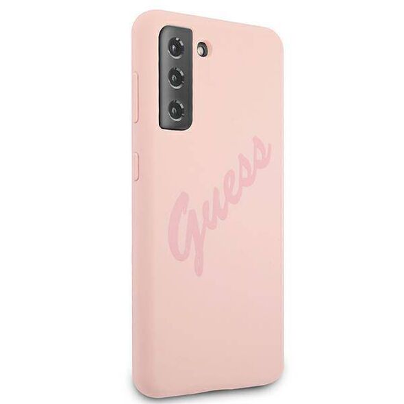 Original Case SAMSUNG GALAXY S21+ Guess Hardcase Script Vintage (GUHCS21MLSVSPI) pink 3700740496077