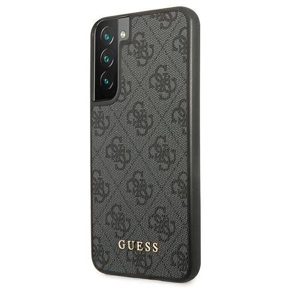 Original Case SAMSUNG GALAXY S22 Guess Book 4G Metal Gold Logo (GUHCS22SG4GFGR) gray 3666339042653