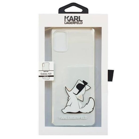 Original Case SAMSUNG GALAXY A31 Karl Lagerfeld Hardcase Choupette Fun (KLHCA31CFNRC) transparent 3700740478929