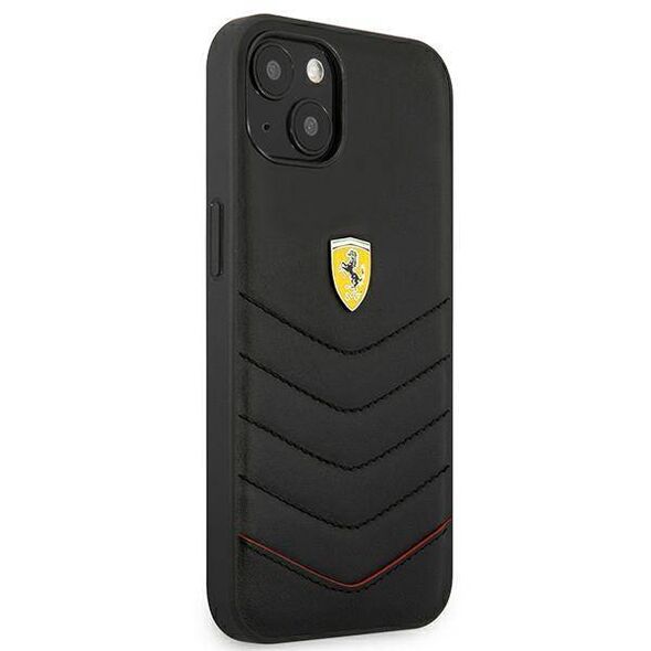 Original Case IPHONE 13 MINI Ferrari Hardcase Off Track Quilted (FEHCP13SRQUK) black 3666339025557