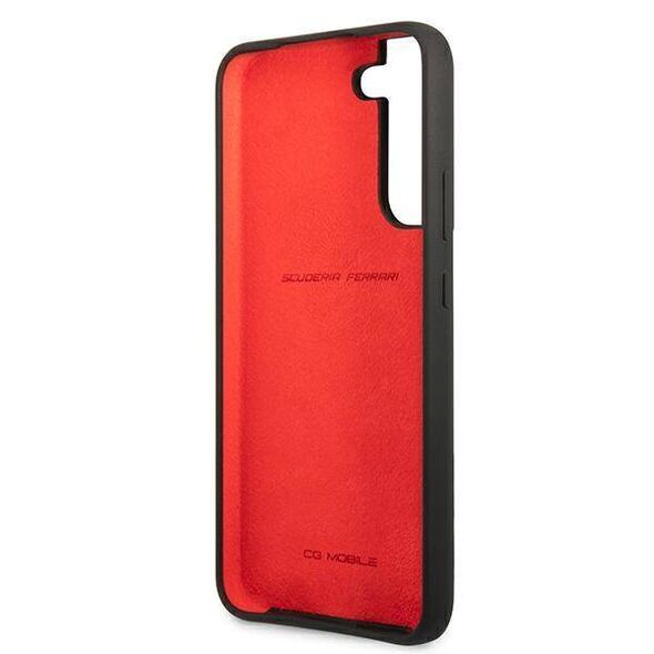 Original Case SAMSUNG GALAXY S22+ PLUS Ferrari Hardcase On Track Silicone (FESSIHCS22MBK) black 3666339045104