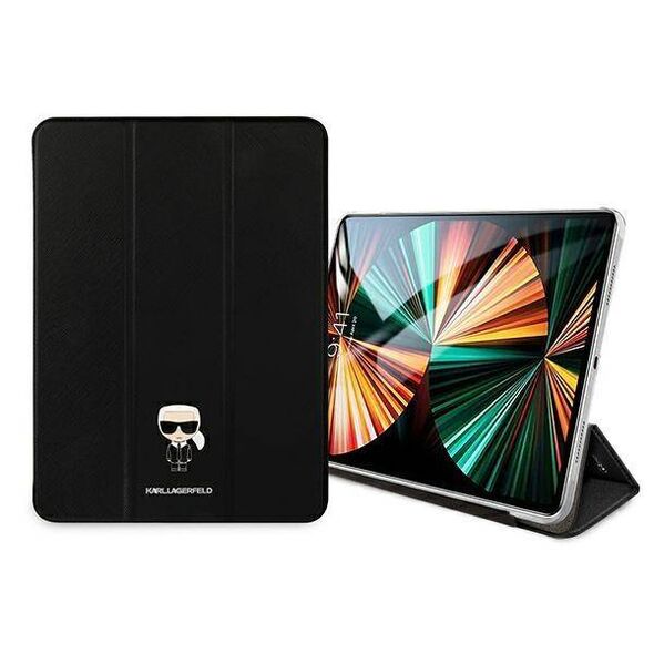 Original Case APPLE IPAD PRO 12.9 (5gen) Karl Lagerfeld Book Cover Saffiano Karl Iconic (KLFC12OKMK) black 3666339030384