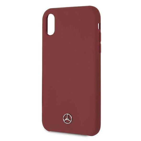 Case IPHONE XR Mercedes Hardcase Silicone Line (MEHCI61SILRE) red 3700740438183