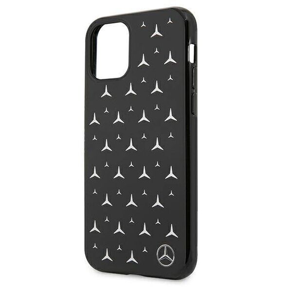 Case IPHONE 11 Mercedes Hardcase Silver Stars Pattern (MEHCN61ESPBK) black 3666339013301