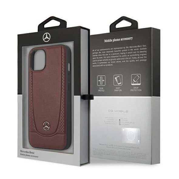 Case IPHONE 13 MINI Mercedes Hardcase Urban Line (MEHCP13SARMRE) red 3666339019938