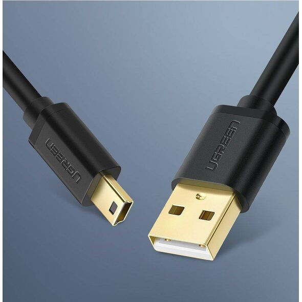 USB to Mini USB Cable UGREEN US132, 1.5m (black) 6957303813858