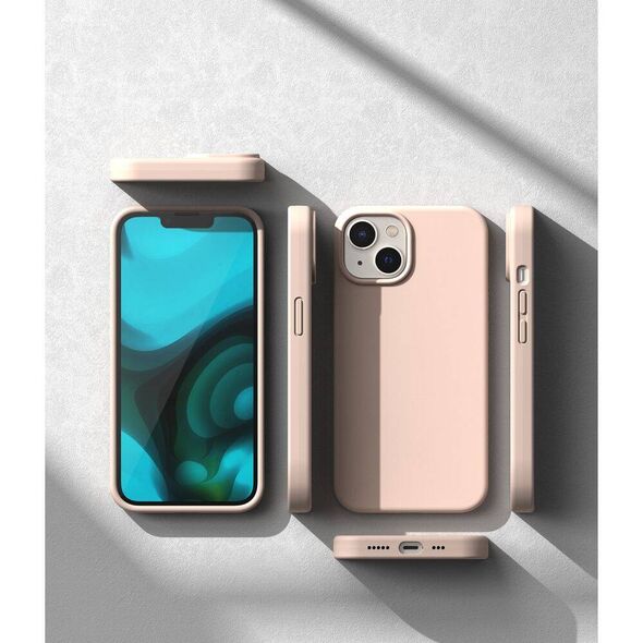 Case IPHONE 14 PLUS Ringke Silicone light pink 8809881263687