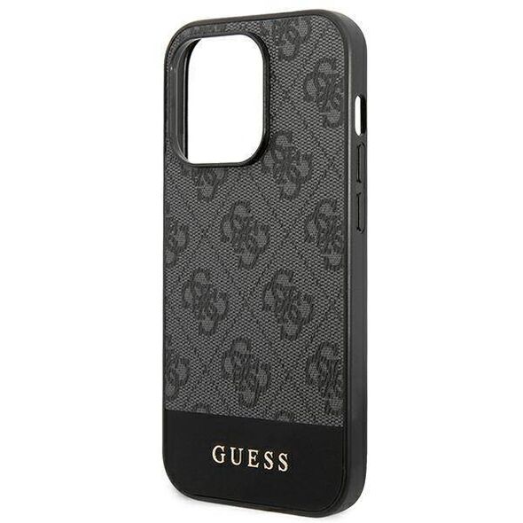 Original Case IPHONE 14 PRO MAX Guess Hard Case 4G Stripe Collection gray 3666339088576