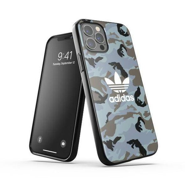 Original Case IPHONE 12 / 12 PRO Adidas OR Snap Case Camo blue 8718846087391