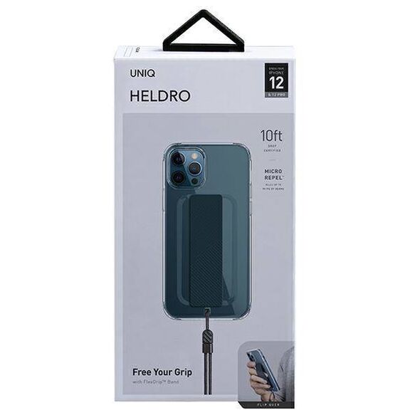 UNIQ case Heldro iPhone 12/12 Pro 6.1" transparent/clear Antimicrobial 8886463677261