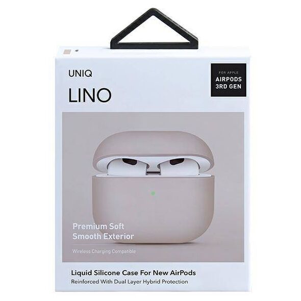 UNIQ case Lino AirPods 3 gen. Silicone pink/blush pink 8886463676745