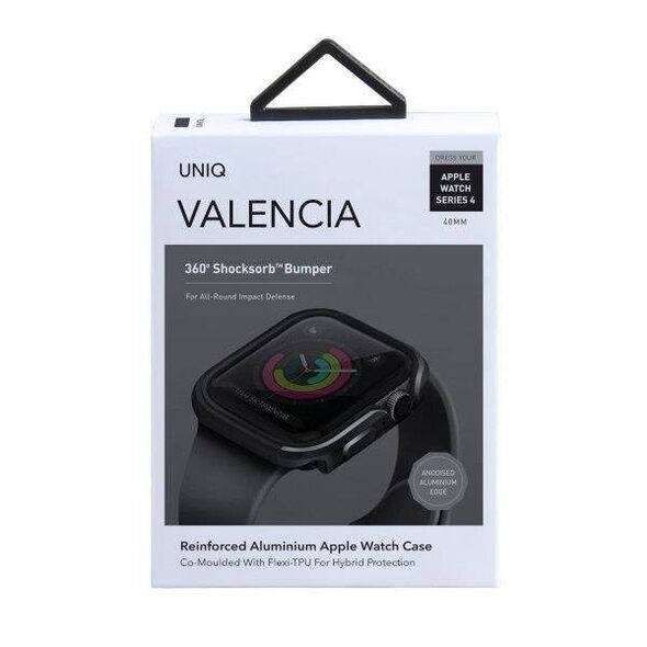 UNIQ Case Valencia Apple Watch Series 4/5/6/SE 40mm. grey/gunmetal grey 8886463671160