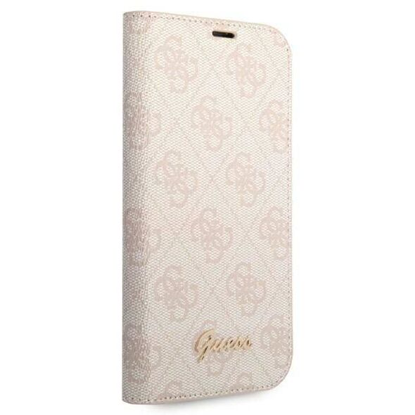 Original Case IPHONE 14 PLUS Guess Book 4G Vintage Gold Logo (GUBKP14MHG4SHP) pink 3666339083298