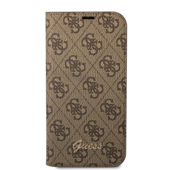 Original Case IPHONE 14 PRO MAX Guess Book 4G Vintage Gold Logo (GUBKP14XHG4SHW) brown 3666339083236