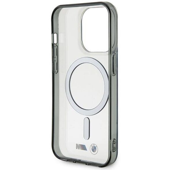 Original Case IPHONE 14 PRO BMWHardcase Silver Ring MagSafe (BMHMP14LHCRS) transparent 3666339122362