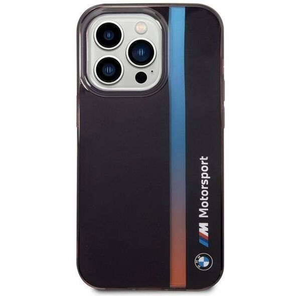 Original Case IPHONE 14 PRO MAX BMW IML Tricolor Stripe (BMHCP14X22HVGV) black 3666339067717