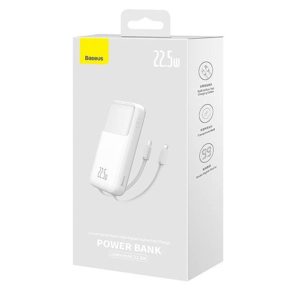 Powerbank Baseus Comet 10000mAh, 22.5W (white) 6932172628758