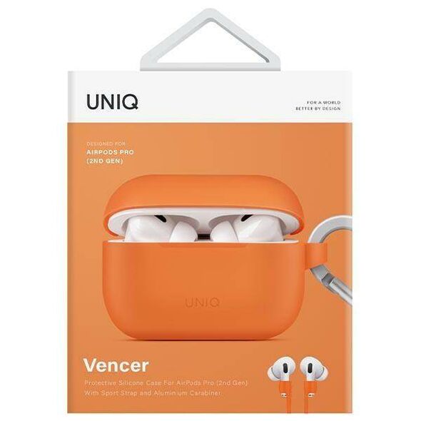 Case APPLE AIRPODS PRO 2 UNIQ Vencer Silicone orange 8886463684023