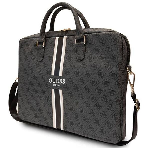 Bag LAPTOP 16" Guess 4G Printed Stripes (GUCB15P4RPSK) black 3666339119522