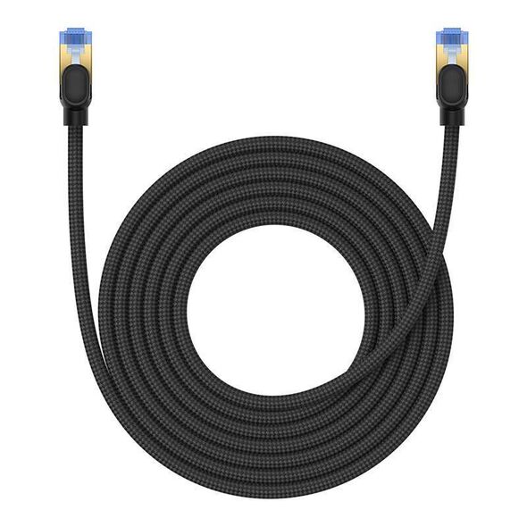 Braided network cable cat.7 Baseus Ethernet RJ45, 10Gbps, 5m (black) 6932172646615