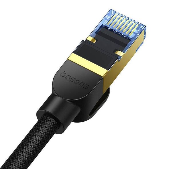 Braided network cable cat.7 Baseus Ethernet RJ45, 10Gbps, 5m (black) 6932172646615