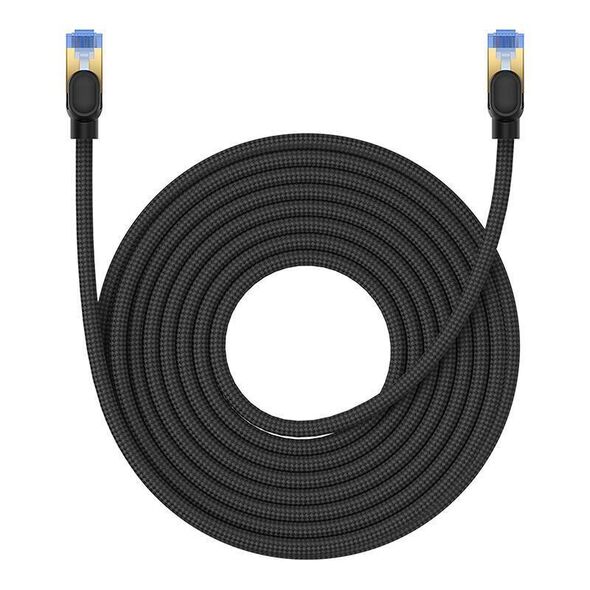 Braided network cable cat.7 Baseus Ethernet RJ45, 10Gbps, 10m (black) 6932172646547