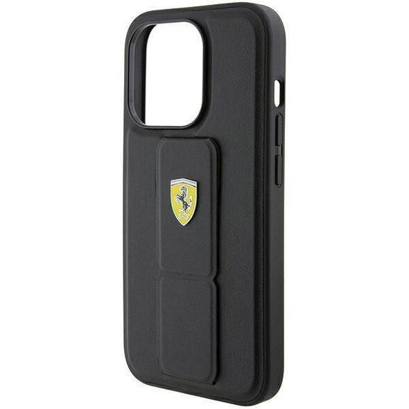 Original Case APPLE IPHONE 15 PRO MAX Ferrari Hardcase Grip Stand (FEHCP15XGSPSIK) black 3666339201869